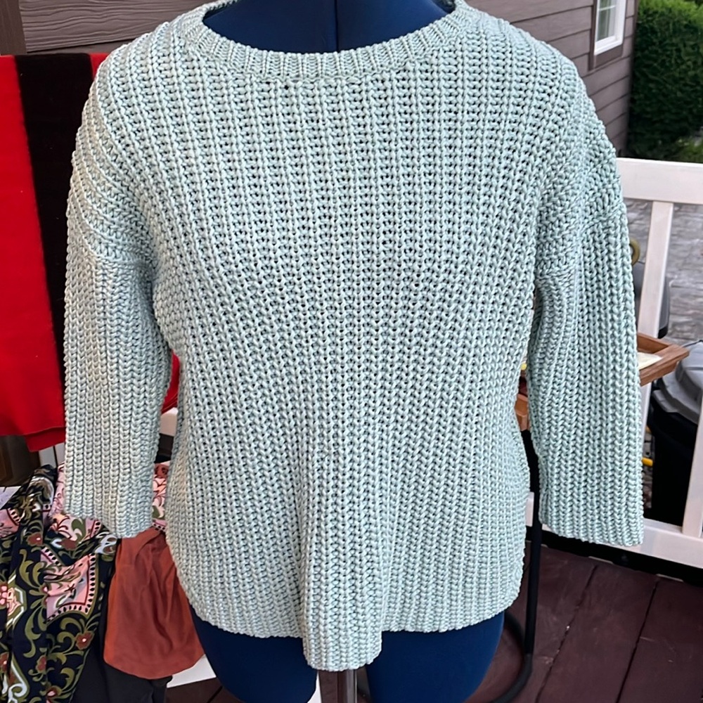 Eileen Fisher Women’s Fisherman Organic Cotton Knit Sweater